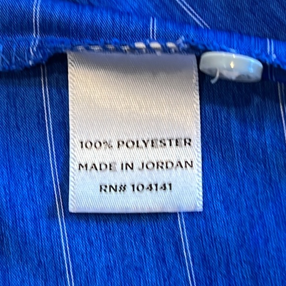 Walter Hagen Golf Striped Shirt Blue and White Large - Picture 8 of 9